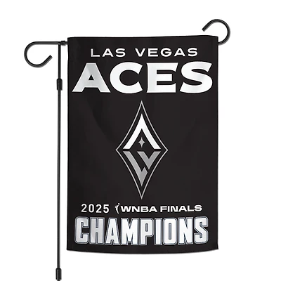 WinCraft Las Vegas Aces 2025 WNBA Finals Champions 12" x 18" Double-Sided Garden Flag