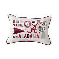 Little Birdie  Alabama Crimson Tide Rectangular Piped Pillow