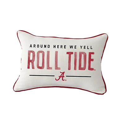 Little Birdie Alabama Crimson Tide Rectangular Piped Pillow