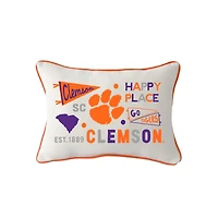 Little Birdie Clemson Tigers Rectangular Piped Pillow