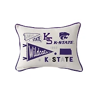 Little Birdie Kansas State Wildcats Rectangular Piped Pillow