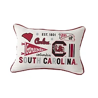 Little Birdie South Carolina Gamecocks Rectangular Piped Pillow