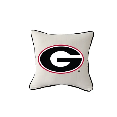 Little Birdie  Georgia Bulldogs Square Piped Pillow