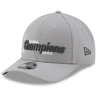 Men's New Era Gray Las Vegas Aces 2025 WNBA Finals Champions Locker Room M-Crown 9FORTY Adjustable Hat