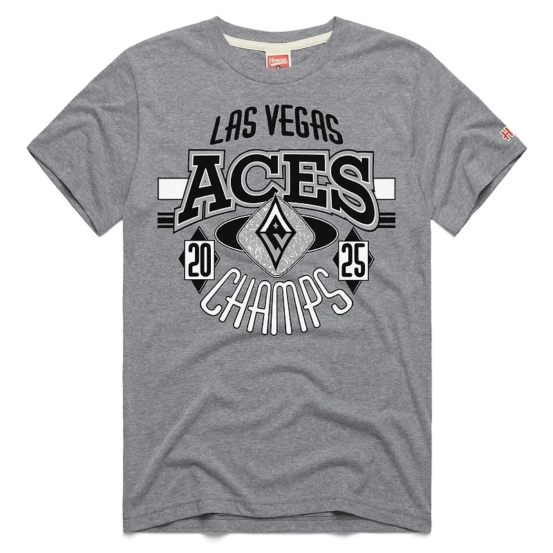 Unisex Homage Gray Las Vegas Aces 2025 WNBA Finals Champions Statement Tri-Blend T-Shirt