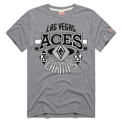 Unisex Homage Gray Las Vegas Aces 2025 WNBA Finals Champions Statement Tri-Blend T-Shirt