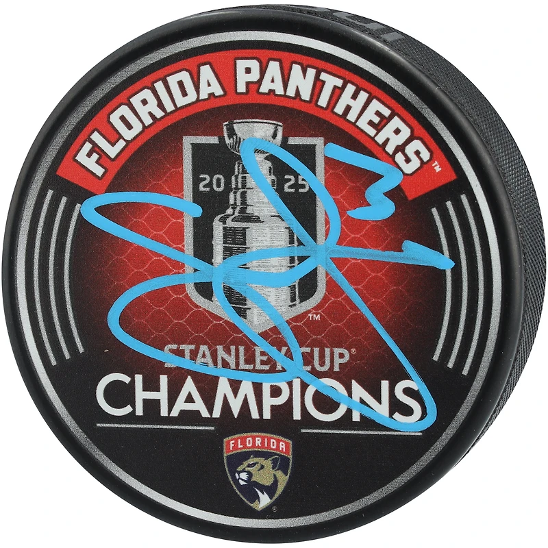 Seth Jones Florida Panthers Autographed 2025 Stanley Cup Champions Hockey Puck