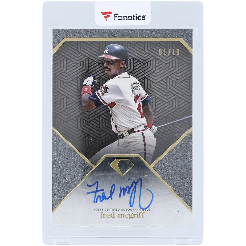 Fred McGriff Atlanta Braves Autographed 2024 Topps Diamond Icons Black #DIA-FM #1/10 Card