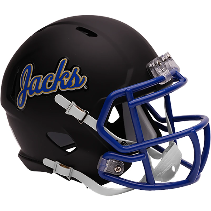 South Dakota State Jackrabbits Riddell Black Script Speed Replica Mini Helmet