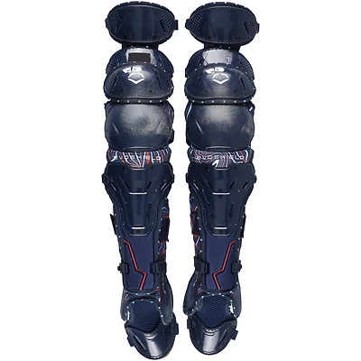Austin Wells New York Yankees Game-Used Navy EvoShield Shin Guards vs. New York Mets on July 5, 2025