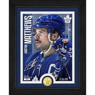 Highland Mint Auston Matthews Toronto Maple Leafs Bronze Coin Photo Mint