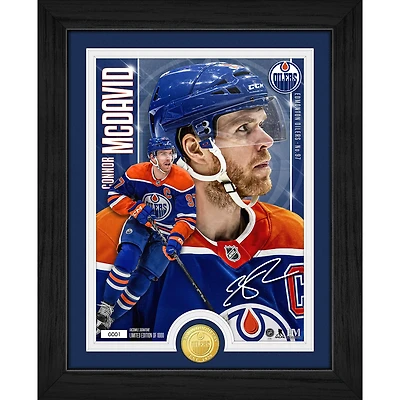 Highland Mint Connor McDavid Edmonton Oilers Bronze Coin Photo Mint