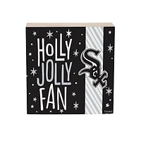 Chicago White Sox 6" Holiday Wood Plock Shelf Sign