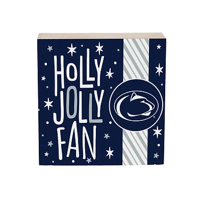 Penn State Nittany Lions 6" Holiday Wood Plock Shelf Sign