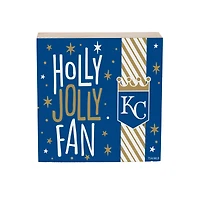 Kansas City Royals 6" Holiday Wood Plock Shelf Sign