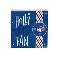 Toronto Blue Jays 6" Holiday Wood Plock Shelf Sign
