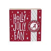 Alabama Crimson Tide 6" Holiday Wood Plock Shelf Sign