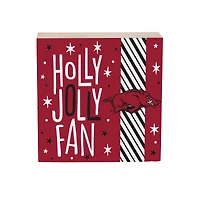 Arkansas Razorbacks 6" Holiday Wood Plock Shelf Sign