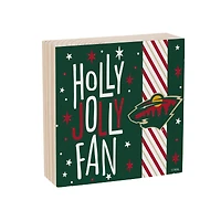 Minnesota Wild 6" Holiday Wood Plock Shelf Sign