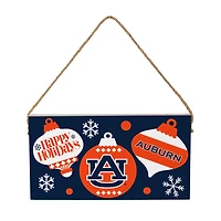 Auburn Tigers 6" x 11" Holiday Wood Wall Sign