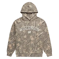 Men's Uscape Apparel  Camo Wisconsin Badgers Back Bay Fleece Hoodie