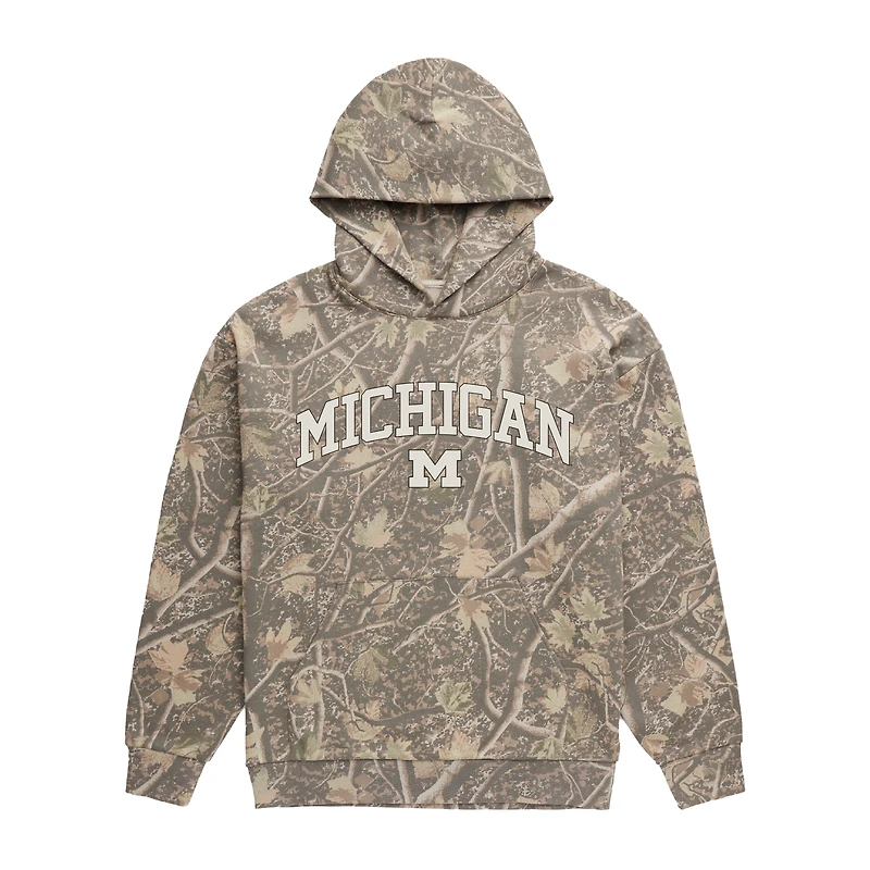 Men's Uscape Apparel  Camo Michigan Wolverines Back Bay Fleece Hoodie