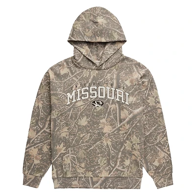 Men's Uscape Apparel Camo Missouri Tigers Back Bay Fleece Hoodie