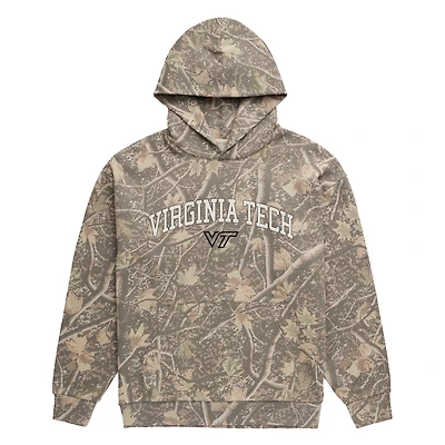 Men's Uscape Apparel Camo Virginia Tech Hokies Back Bay Fleece Hoodie
