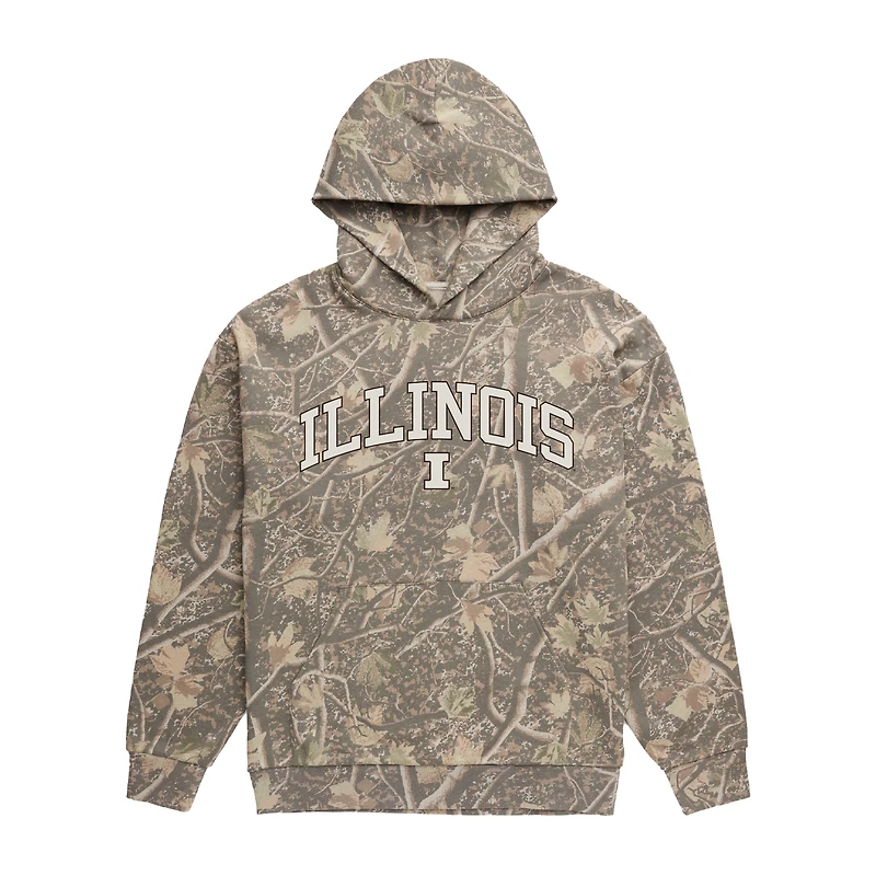 Men's Uscape Apparel  Camo Illinois Fighting Illini Back Bay Fleece Hoodie