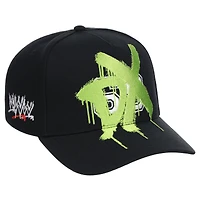 Men's WWE x John Geiger Black D-Generation X Spray Paint Adjustable Hat
