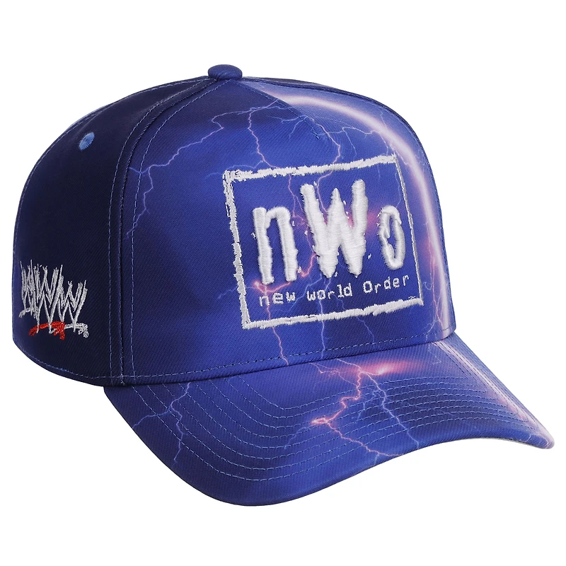Men's WWE x John Geiger Purple nWo Lightning Adjustable Hat
