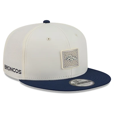 Men's New Era Cream/Navy Denver Broncos 2026 NFL Training Camp 9FIFTY Snapback Hat