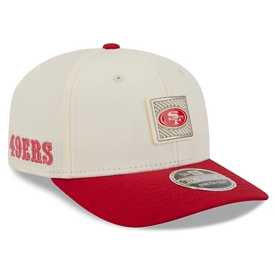 Men's New Era Cream/Scarlet San Francisco 49ers 2026 NFL Training Camp 9SEVENTY Adjustable Hat