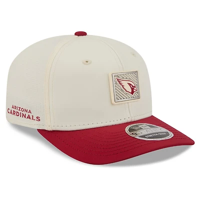 Men's New Era Cream/Cardinal Arizona Cardinals 2026 NFL Training Camp 9SEVENTY Adjustable Hat