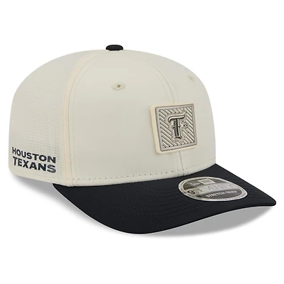 Men's New Era Cream/Navy Houston Texans 2026 NFL Training Camp 9SEVENTY Adjustable Hat