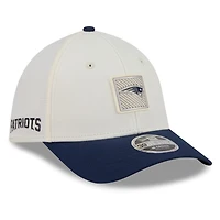 Men's New Era  Cream/Navy New England Patriots 2026 NFL Training Camp 39THIRTY Flex Hat
