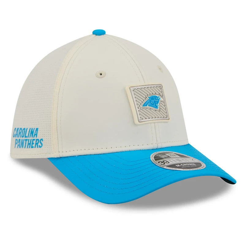 Men's New Era  Cream/Blue Carolina Panthers 2026 NFL Training Camp 39THIRTY Flex Hat