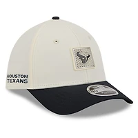 Men's New Era  Cream/Navy Houston Texans 2026 NFL Training Camp 39THIRTY Flex Hat