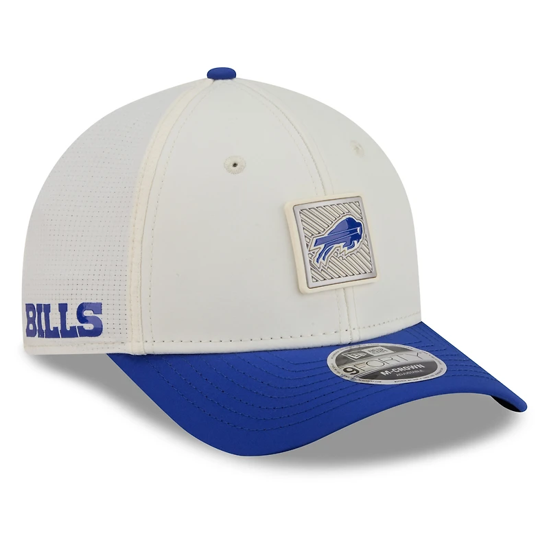 Men's New Era Cream/Royal Buffalo Bills 2026 NFL Training Camp 9FORTY Adjustable Hat