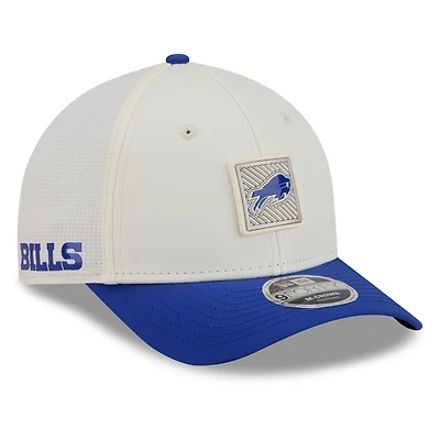 Men's New Era Cream/Royal Buffalo Bills 2026 NFL Training Camp 9FORTY Adjustable Hat