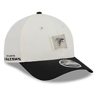 Men's New Era  Cream/Black Atlanta Falcons 2026 NFL Training Camp 9FORTY Adjustable Hat