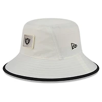 Men's New Era  Cream Las Vegas Raiders 2026 NFL Training Camp Sport Bucket Hat