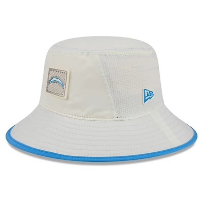 Men's New Era Cream Los Angeles Chargers 2026 NFL Training Camp Sport Bucket Hat