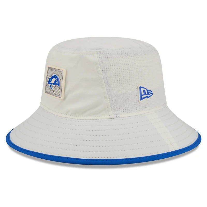 Men's New Era Cream Los Angeles Rams 2026 NFL Training Camp Sport Bucket Hat