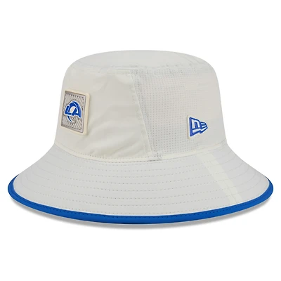 Men's New Era Cream Los Angeles Rams 2026 NFL Training Camp Sport Bucket Hat