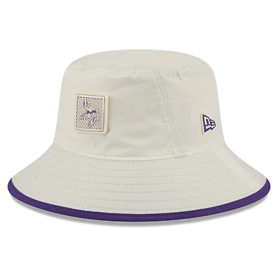 Men's New Era Cream Minnesota Vikings 2026 NFL Training Camp Sport Bucket Hat