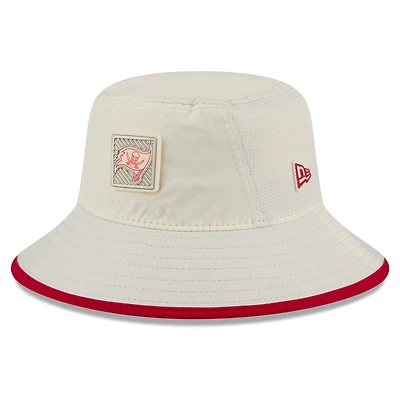 Men's New Era Cream Tampa Bay Buccaneers 2026 NFL Training Camp Sport Bucket Hat
