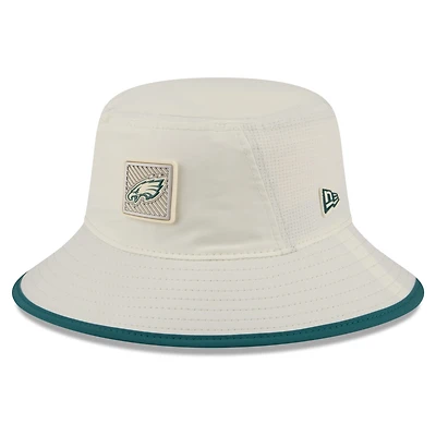 Men's New Era Cream Philadelphia Eagles 2026 NFL Training Camp Sport Bucket Hat