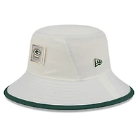 Men's New Era  Cream Green Bay Packers 2026 NFL Training Camp Sport Bucket Hat