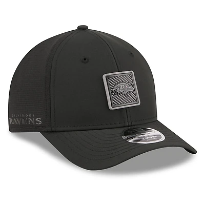 Men's New Era Black Baltimore Ravens 2026 NFL Training Camp 9FORTY Adjustable Hat